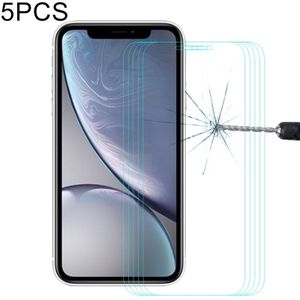 5 PCS ENKAY Hat-Prince 0.26mm 9H 2.5D Tempered Glass Film for  iPhone XR