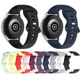 Voor Samsung Galaxy Watch 5 Pro 45mm 20mm vlindergesp Effen kleur siliconen horlogeband