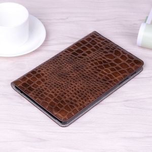 Crocodile Texture Horizontal Flip Leather Case with Holder & Card Slots & Wallet for Galaxy Tab A 8.0 (2019)(Brown)
