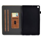 For Samsung Galaxy Tab A7 10.4 2020 T500 Cowhide Texture Horizontal Flip Leather Case with Holder & Card Slots(Brown)