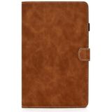 For Samsung Galaxy Tab A7 10.4 2020 T500 Cowhide Texture Horizontal Flip Leather Case with Holder & Card Slots(Brown)