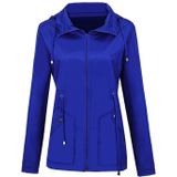 Regenjas Waterdichte kleding buitenlandse handel Hooded Windbreaker jacket regenjas  maat: M (meer blauw) (meer blauw)