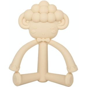 2 STUKS Driedimensionale Cartoon Silicone Baby Teether Molar Rods Kinderen Speelgoed Moeder en Kind Supplies (Beige Schapen)