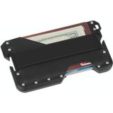 JK02 Metal Card Holder RFID Anti-Theft  Leather Wallet EDC Multifunctional Stainless Steel Aluminum Alloy Card Holder(Black)