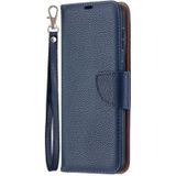 For Samsung Galaxy S30 Plus Litchi Texture Pure Color Horizontal Flip Leather Case with Holder & Card Slots & Wallet & Lanyard(Dark Blue)