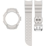 Voor Samsung Galaxy Watch5 40mm Armor siliconen horlogeband + beschermhoes