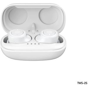 REMAX TWS-2S Bluetooth 5.0 Stereo True Wireless Bluetooth Earphone with Charging Box(White)