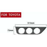 Car Carbon Fiber Air Conditioning Switch Panel Decorative Sticker for Toyota Corolla / Levin 2014-2018  Left Drive