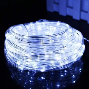 Holiday Party Decoration Tube String Lights Led Garden Decoratie Behuizing Licht met afstandsbediening  Spec: 7m 50 LED's Batterij Powered (White Light)