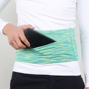 Personal Large-capacity Stretch Tablet Pockets Travel Anti-theft Bag Phone Bag Size: S(Green)