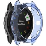 For Garmin Fenix 6X TPU Half Coverage Smart Watch Protevtice Case (Blue)