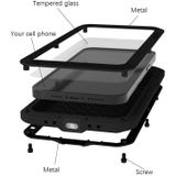Voor iPhone 14 Pro Max LOVE MEI Metaal Schokbestendig Waterdicht Stofdicht Telefoonhoesje (Zilver)