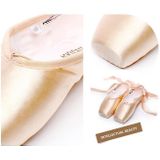 Ballet Lace Pointe Schoenen Professionele Platte Dansschoenen  Maat: 33 (Canvas)