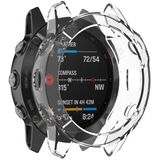 For Garmin Fenix 6 TPU Half Coverage Smart Watch Protevtice Case (White)