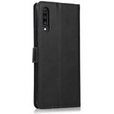For Samsung Galaxy A50s Calf Texture 2 in 1 Detachable Magnetic Back Cover Horizontal Flip Leather Case with Holder & Card Slots & Wallet & Photo Frame(Black)