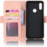 Wallet Style Skin Feel Calf Pattern Leather Case For Xiaomi Redmi Note 7 / Note 7 Pro / Note 7S with Separate Card Slot(Pink)