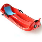 Grass Board Aadult Increase Thickening Children Snowboard Sand Board Sled Car Ski Car Veneer  Size: 100 x 43 x 29cm(Red)