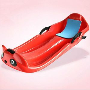 Grass Board Aadult Increase Thickening Children Snowboard Sand Board Sled Car Ski Car Veneer  Size: 100 x 43 x 29cm(Red)