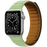 Siliconen magnetische riem horlogeband voor Apple Watch Series 7 41mm / 6 & SE & 5 & 4 40mm / 3 & 2 & 1 38mm (gras groen)