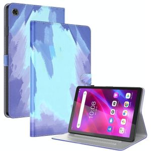 Voor Lenovo Tab M7 3rd Gen Aquarel Patroon Flip Lederen Tablet Case (Wintersneeuw)