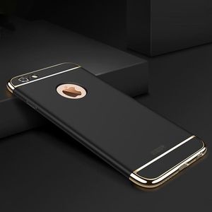 MOFI For iPhone 6 Plus & 6s Plus Three - paragraph Shield Full Coverage Protective Case Back Cover (Black)