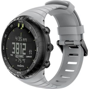 Smart Watch Silicone Wrist Strap Watchband for Suunto Core(Grey)