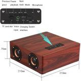 Q5 Home Computer TV Wooden Wireless Bluetooth Speaker(Yellow)