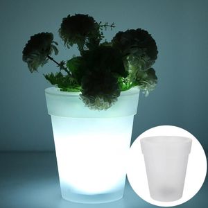 LED Solar Flower Pot Light Tuin Licht Lichtgevende Bloem Pot Licht Lawn Light Christmas Decoration Light (White Light)