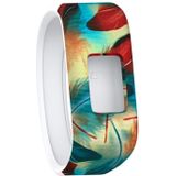 Colourful Feathers Pattern Silicone Sport Wrist Strap for Garmin Vivofit JR  Size: Small(Colour)