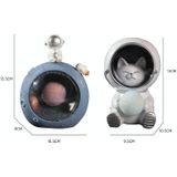 W1153 Resin Planet Night Light Home Decorations  Style: Kitten Astronaut