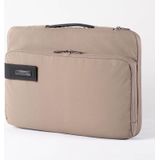 POFOKO Functional Wind Series E550 13.3 inch Portable Waterproof Wear-resistant Polyester Laptop Handbag(Khaki)