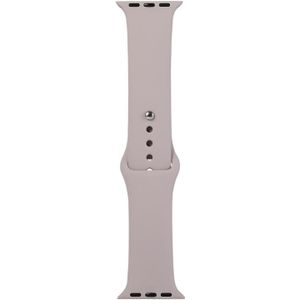 For Apple Watch Series 6 & SE & 5 & 4 40mm / 3 & 2 & 1 38mm Silicone Watch Replacement Strap  Short Section (female)(Lavender Purple)