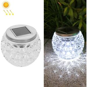 Solar Outdoor Wishing Glass Jar Courtyard Decoration Light (White Light)