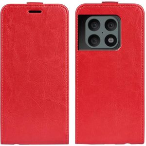 Voor OnePlus 10 Pro 5G R64 Texture Single Vertical Flip Leather Telefoon Beschermhoes met kaartslots en fotolijst