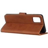 For Galaxy S20+ Cowhide Texture Horizontal Flip Leather Case with Holder & Card Slots & Wallet(Brown)
