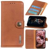 For Galaxy S20+ Cowhide Texture Horizontal Flip Leather Case with Holder & Card Slots & Wallet(Brown)