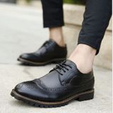 Britse mannen schoenen Brogue schoenen zakelijke formele schoenen  grootte: 40 (oranje)