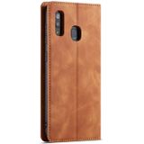 For Galaxy A20e Forwenw Dream Series Oil Edge Strong Magnetism Horizontal Flip Leather Case with Holder & Card Slots & Wallet & Photo Frame(Brown)