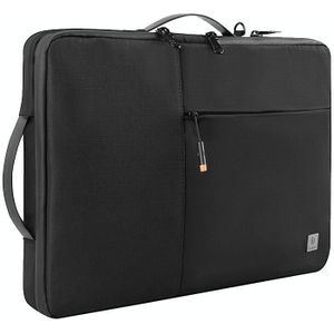 WIWU Alpha Nylon Double Layer Travel Carrying Storage Bag Sleeve Case for 13.3 inch Laptop(Black)