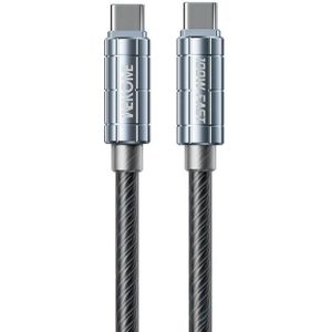 WK WDC-12 100W USB-C/Type-C naar USB-C/Type-C supersnelle oplaadgegevenskabel  lengte: 1m