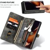 For Samsung Galaxy Note20 Ultra CaseMe-008 Detachable Multifunctional Horizontal Flip Leather Case with Card Slot & Holder & Zipper Wallet & Photo Frame(Black)