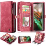 CaseMe-008 Detachable Multifunctional Horizontal Flip Leather Case with Card Slot & Holder & Zipper Wallet & Photo Frame for Galaxy Note 10 Pro(Red)