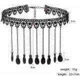 Fringe Kant Gothic Lolita Vintage Ketting  Stijl: 1557