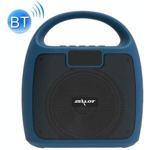 ZEALOT S42 Portable FM Radio Wireless Bluetooth Speaker with Built-in Mic  Support Hands-Free Call & TF Card & AUX (Lake Blue)