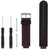 Two-colour Silicone Sport Wrist Strap for Garmin Forerunner 230 / 235 / 620 / 630 / 735XT (Purple)