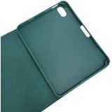 HK006 vierkante toetsen afneembare Bluetooth toetsenbord lederen geval met houder voor iPad mini 6 (mint groen)