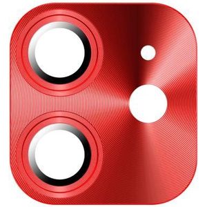 TOTUDESIGN AB-065 Armor Series Aluminium Alloy + Tempered Glass Integrated Lens Film For iPhone 12 mini(Red)