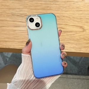 Glitter Gradient TPU Phone Case For iPhone 12(Blue Green)