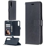 For Sony Xperia 1 II Crazy Horse Texture Horizontal Flip Leather Case with Holder & Card Slots & Wallet & Photo Frame(Black)