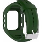 Smart Watch Silicome Wrist Strap Watchband for POLAR A300 (Army Green)